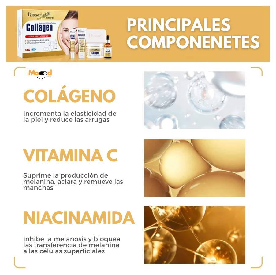 Set de Colágeno para el Cuidado de la Piel Disaar™