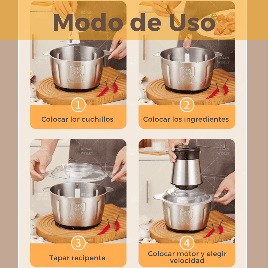 ChopperMix™ Picadora Eléctrica 2 Velocidades