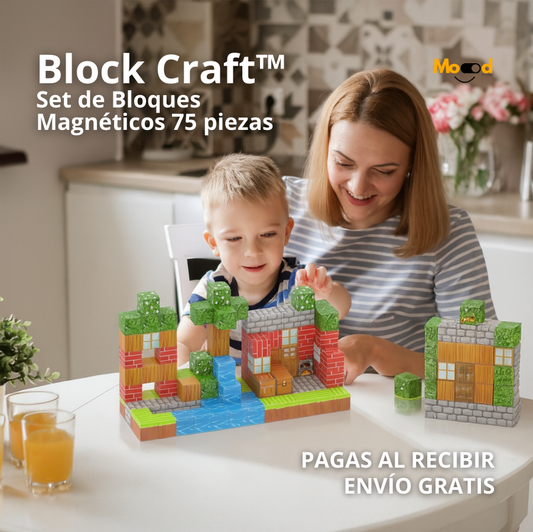 Set de Bloques Magnéticos Block Craft™ 75 piezas