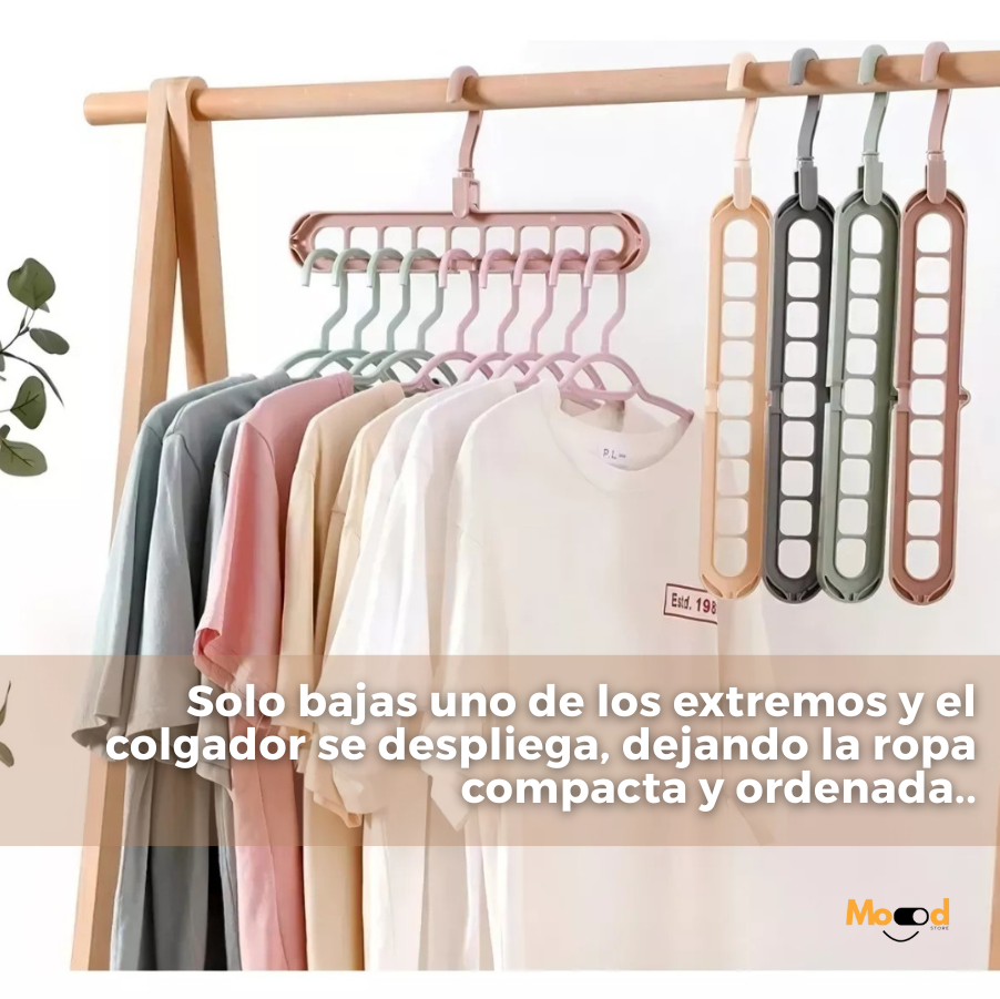 Pack 5 Colgadores Magic (9 en 1): Orden Instantáneo