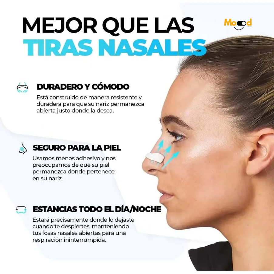 Bandas Nasales Magnéticas BreathePlus™ (Kit 15 pares)