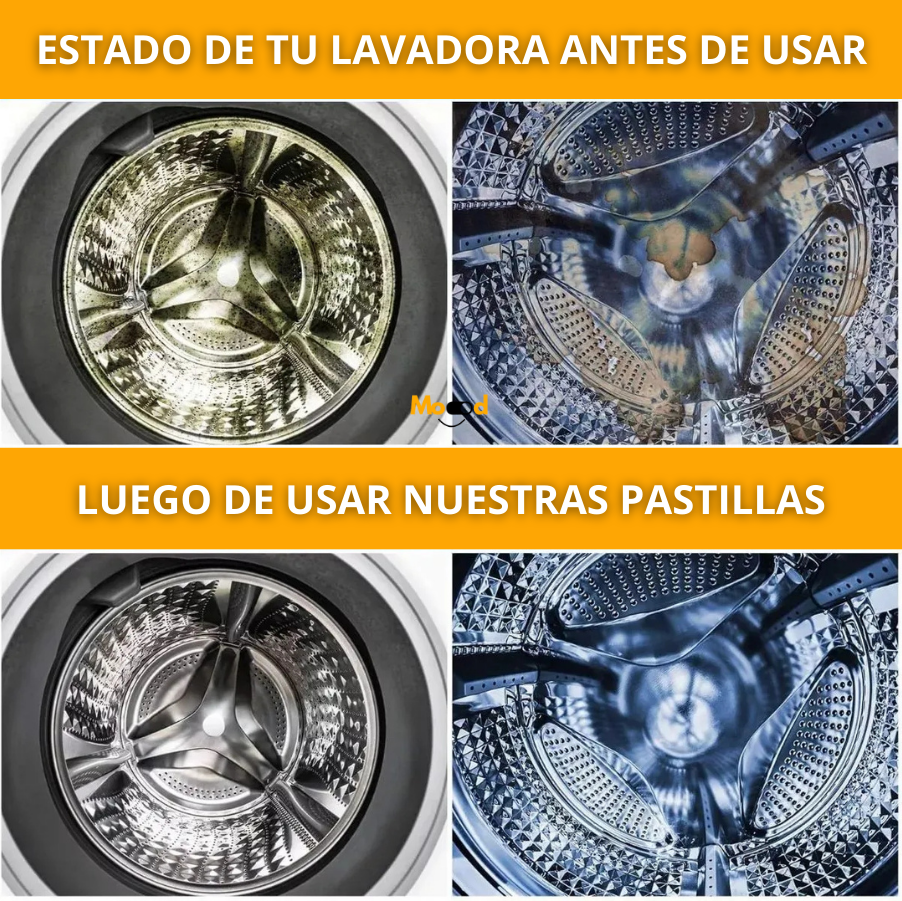 Pack 12 Pastillas Efervescentes para Limpieza de Lavadora