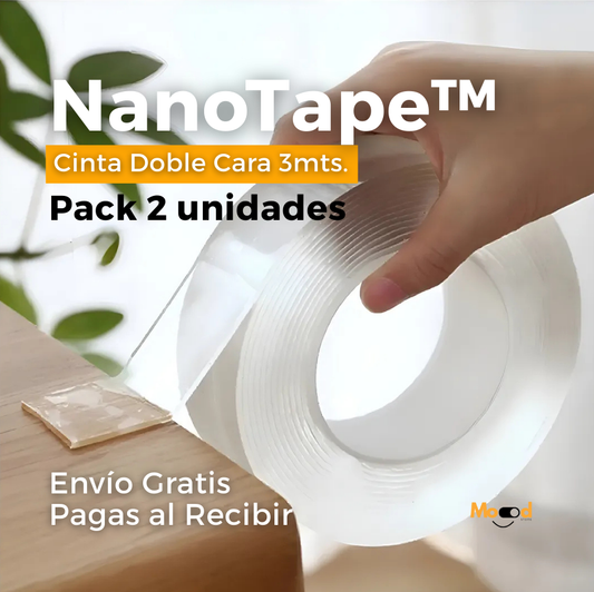 NanoTape™ Pack 2 Cinta Doble Cara 3mts.