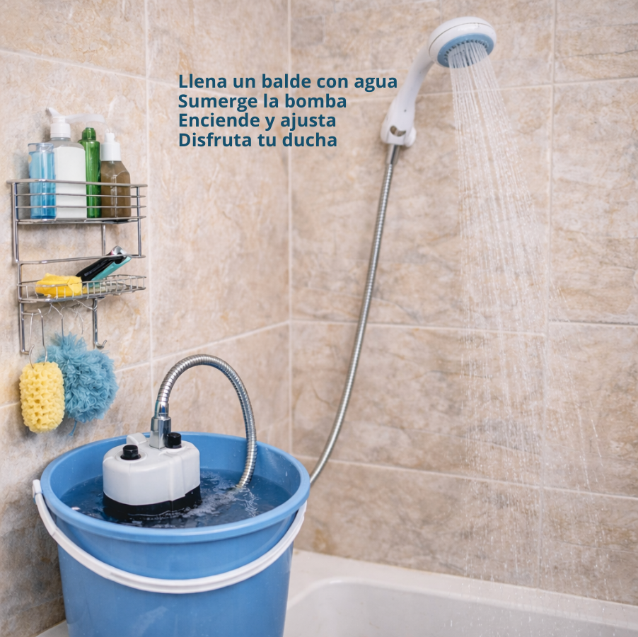 ShowerPro™ – Ducha Portátil Recargable – Agua al Instante para bañarte fácilmente en cualquier lugar