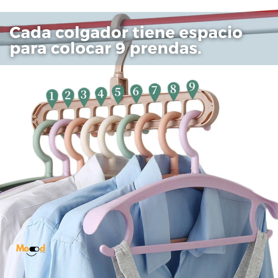 Pack 5 Colgadores Magic (9 en 1): Orden Instantáneo