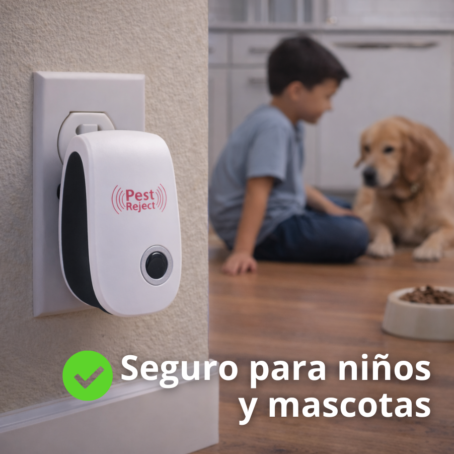 Repelente Ultrasónico Doméstico – Protección Antiplagas – Cuidado Constante del Hogar Sin Veneno