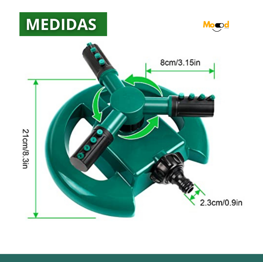 Rociador de Agua Giratorio 360° WaterPlus™