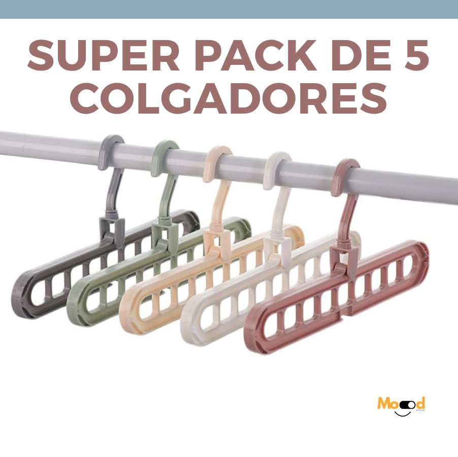 Pack 5 Colgadores Magic (9 en 1): Orden Instantáneo