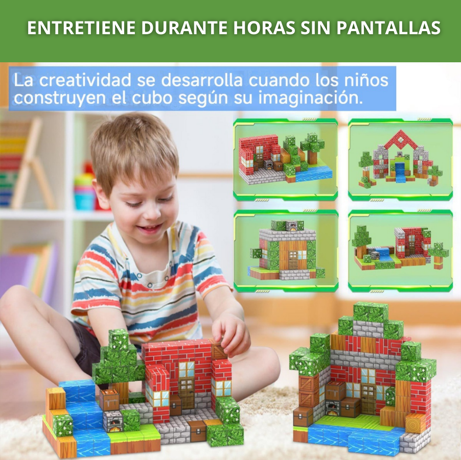 Set de Bloques Magnéticos Block Craft™ 75 piezas