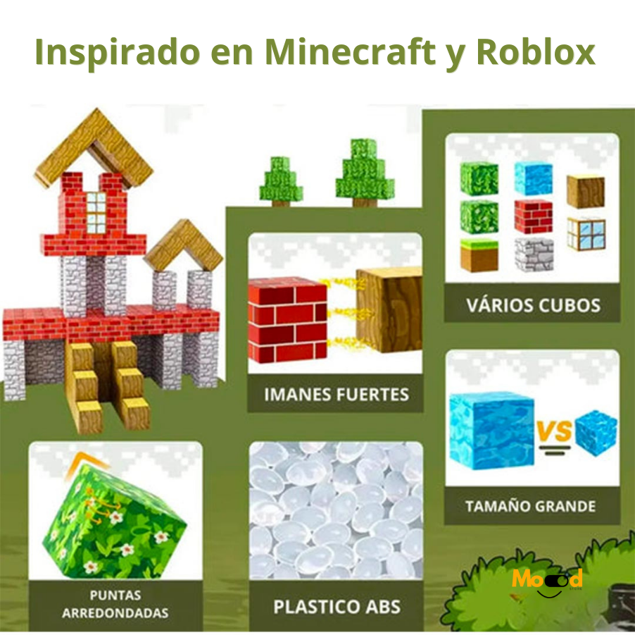 Set de Bloques Magnéticos Block Craft™ 75 piezas