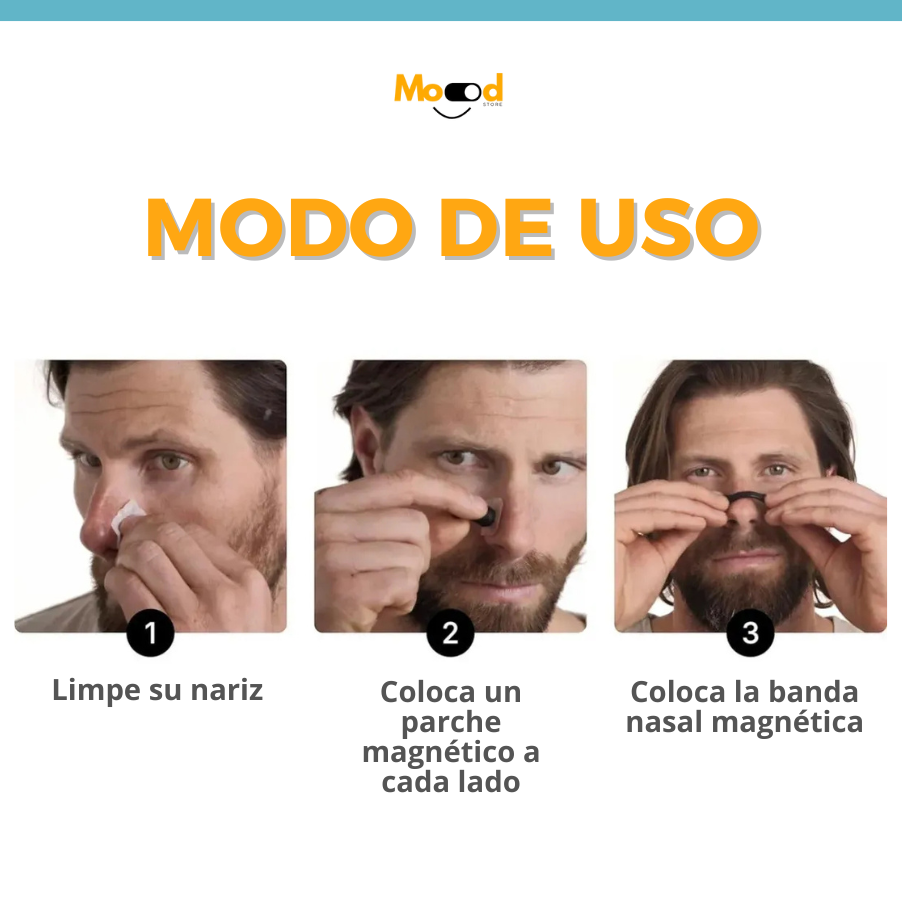 Bandas Nasales Magnéticas BreathePlus™ (Kit 15 pares)