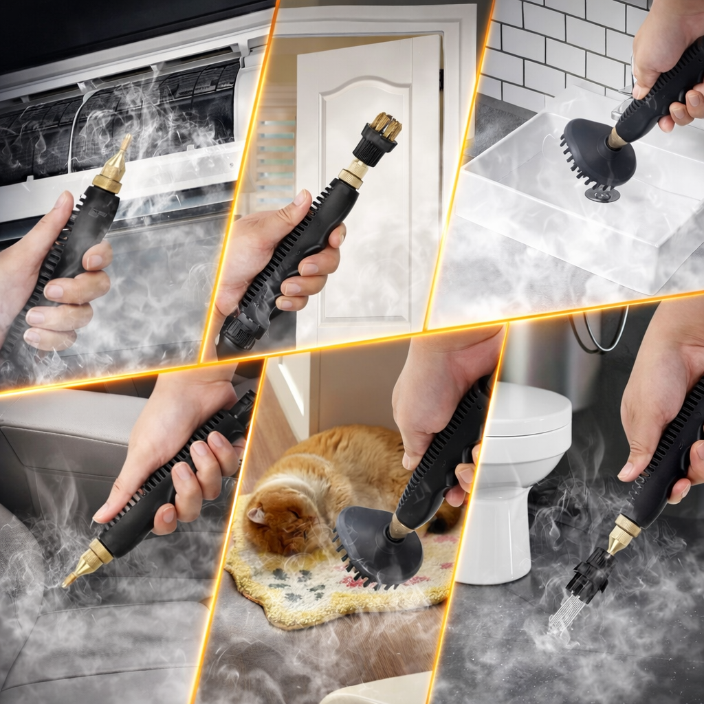Limpiador a Vapor CleanerPro™ – Limpieza Total – Ahorra en productos de limpieza y deja tu hogar impecable en minutos