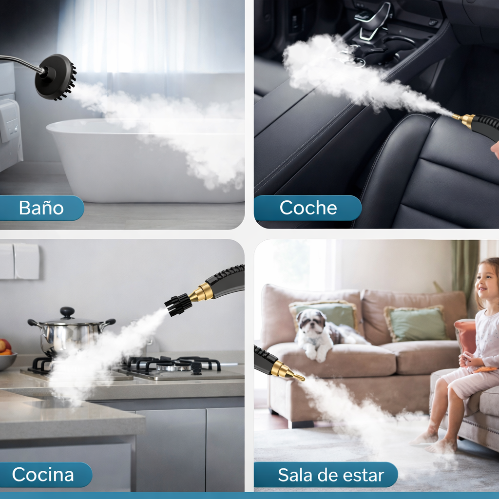 Limpiador a Vapor CleanerPro™ – Limpieza Total – Ahorra en productos de limpieza y deja tu hogar impecable en minutos