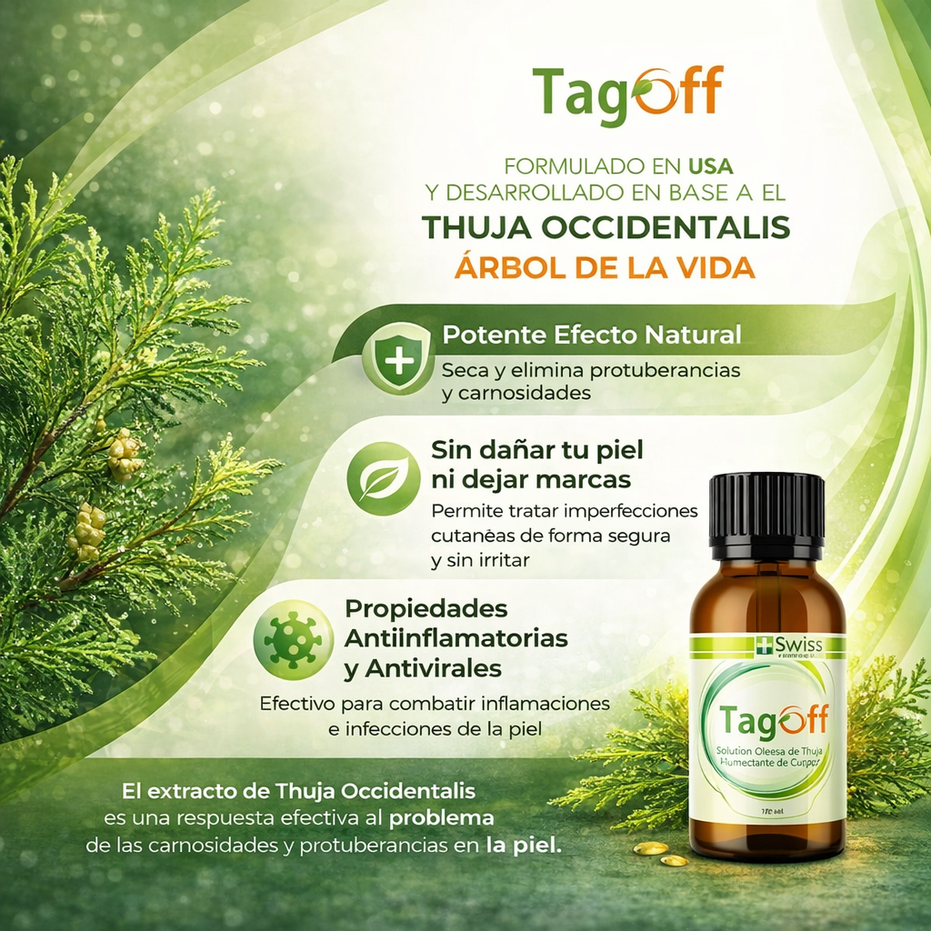 Tag Off™ Solución Verrugas y Carnosidades – Eliminador Cutáneo
