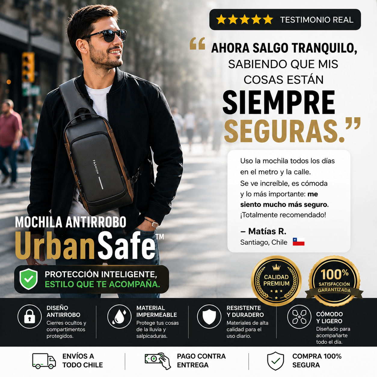 Mochila Antirobo UrbanSafe™