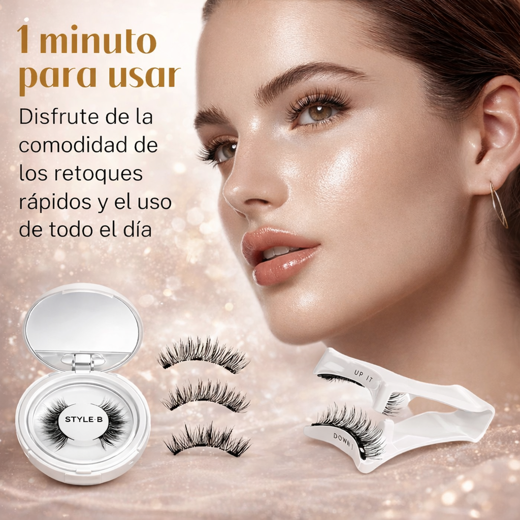Pestañas Magnéticas Reutilizables Iconic™ – Fijación Instantánea sin Pegamento – Verte arreglada todos los días sin complicaciones