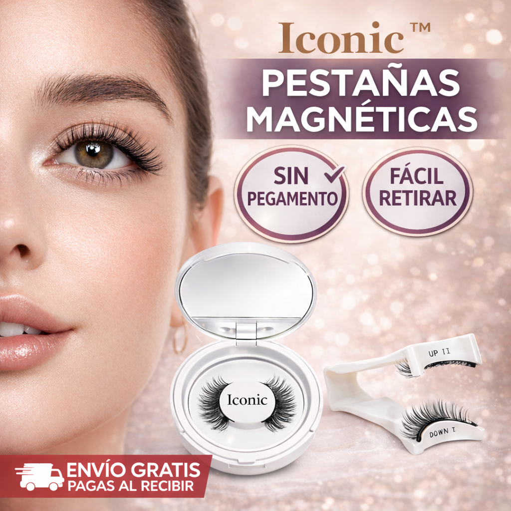 Pestañas Magnéticas Reutilizables Iconic™ – Fijación Instantánea sin Pegamento – Verte arreglada todos los días sin complicaciones