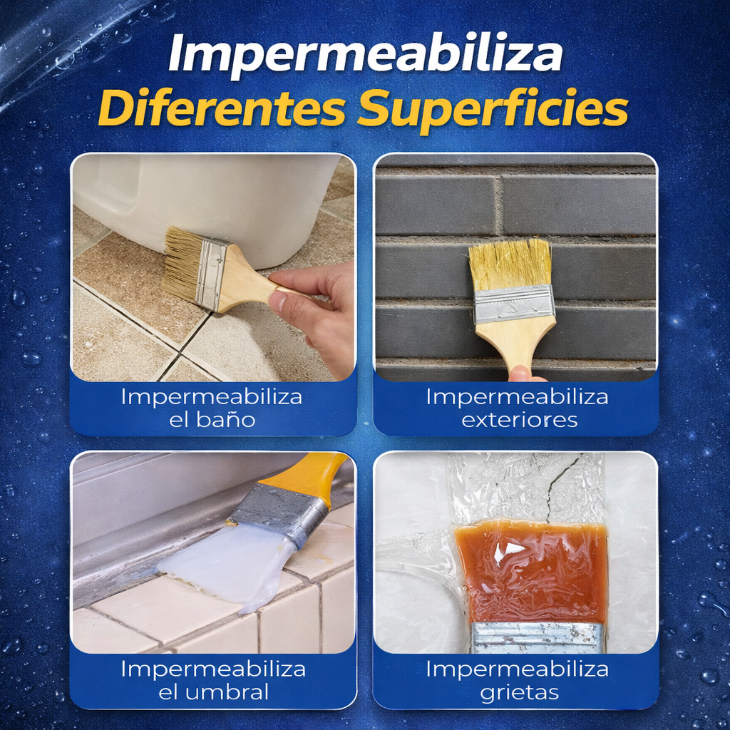 (Pack 3x1) Sellador Adhesivo Impermeable DryRoof™ | Protección Inteligente contra Filtraciones