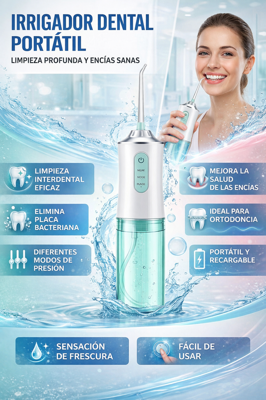 Irrigador Bucal Portátil SmilePlus™