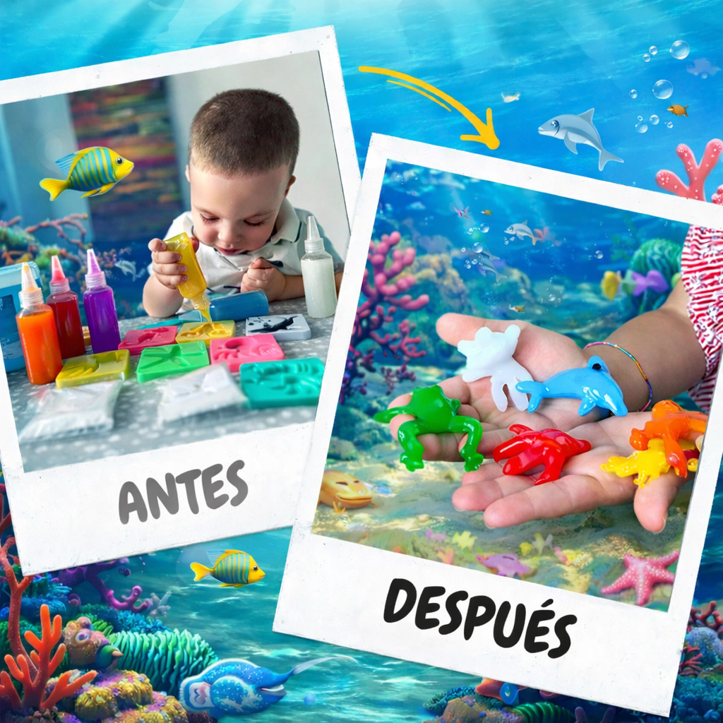Kit Creativo 3D MagicGel™ – Crea Figuras en el Agua – Reduce Pantallas y Fomenta Creatividad