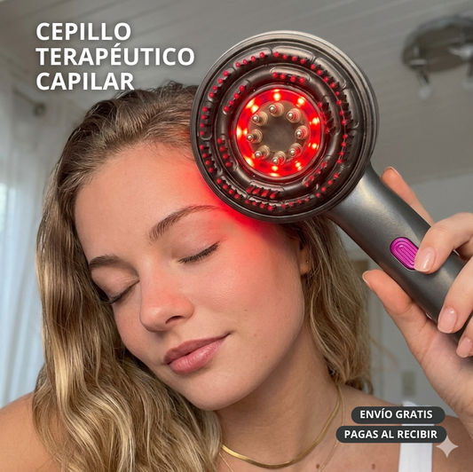 Cepillo Masajeador Terapéutico Capilar – Activa la Circulación del Cuero Cabelludo – Ten un cabello más fuerte en pocas semanas
