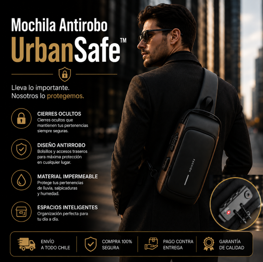 Mochila Antirobo UrbanSafe™