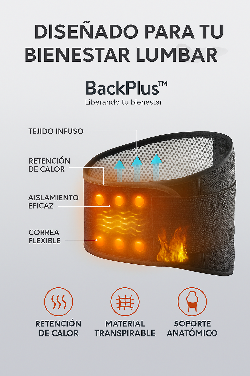 Faja Soporte Lumbar BackPlus™