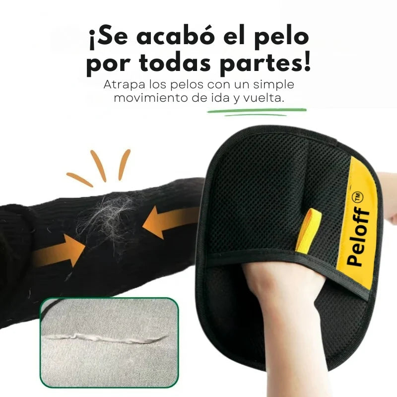 Pack 2 Guantes Removedor de Pelos Reutilizable – Limpieza sin Esfuerzo – Elimina el Pelo de Mascotas en Minutos